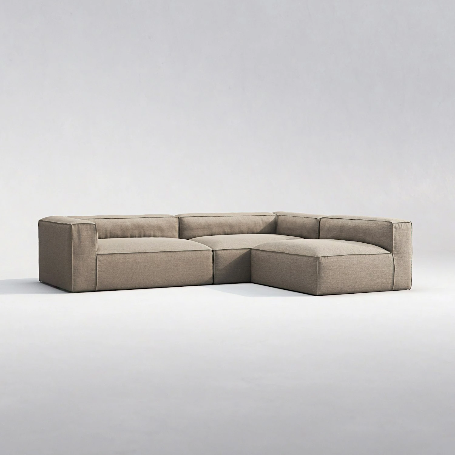 Grand Modulsofa Im Freien Nutzbar Rechts, Heather Grey 4 Grand Modulsofa Im Freien Nutzbar Rechts, Heather Grey – Bild 4