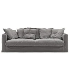 Le Grand Air Sofa 3-Sitzer Baumwolle, Grau