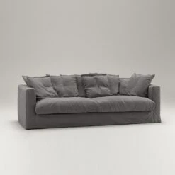 Le Grand Air Sofa 3-Sitzer Baumwolle, Grau -Gubi || Hay || &Tradition Verkäufe decotique le grand air 3 sitz sofa baumwolle 14