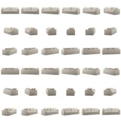 Le Grand Air Sofa 3-Sitzer Baumwolle, Beige 10 Le Grand Air Sofa 3-Sitzer Baumwolle, Beige -Gubi || Hay || &Tradition Verkäufe decotique le grand air 3 sitz sofa baumwolle 21