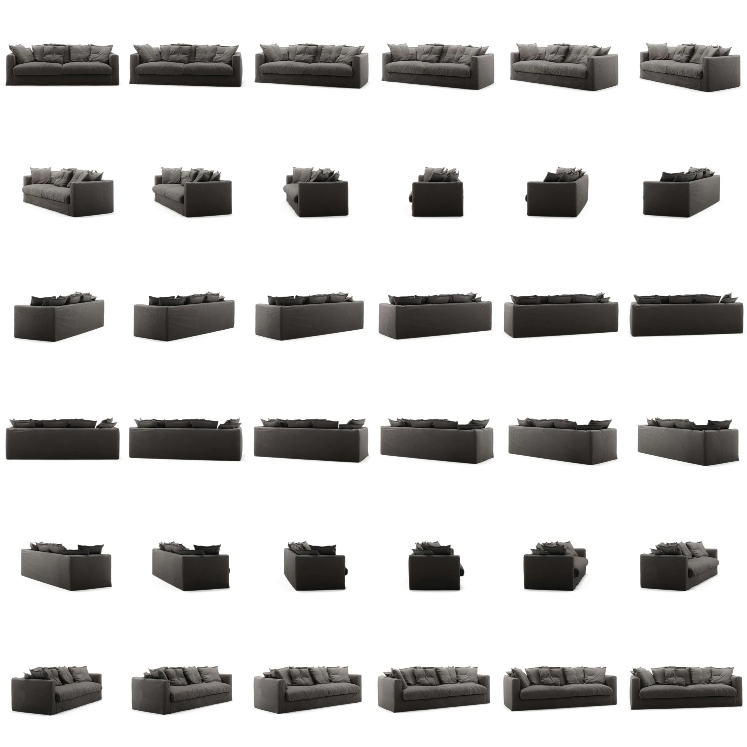 Le Grand Air Sofa 3-Sitzer Baumwolle, Limited Dunkelgrau 5 Le Grand Air Sofa 3-Sitzer Baumwolle, Limited Dunkelgrau – Bild 5