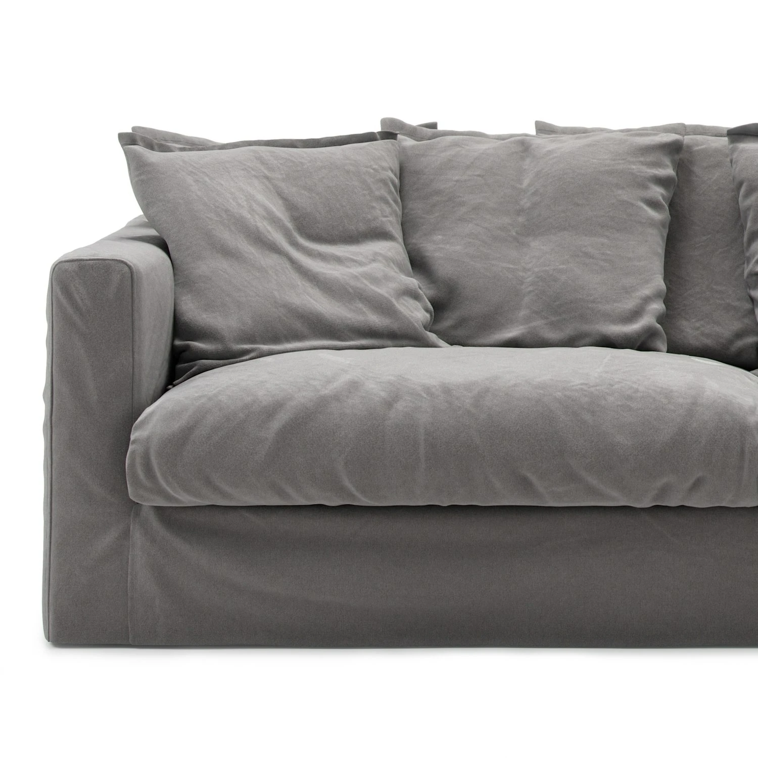 Le Grand Air Bezug 3-Sitz-Sofa, Baumwolle/ Grau 1 Le Grand Air Bezug 3-Sitz-Sofa, Baumwolle/ Grau