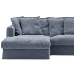 Le Grand Air Polsterung 3-Sitzer Divan Links, Blau