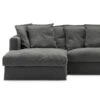 Le Grand Air Bezug 3-Sitzer Divan Links Leinen, Carbon Dust