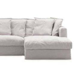 Le Grand Air Polsterung 3-Sitzer Divan Rechts Leinen, Misty Grey
