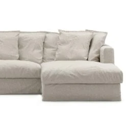 Le Grand Air Polsterung 3-Sitzer Divan Rechts Leinen, Natural Blonde