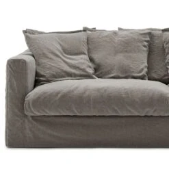 Le Grand Air Bezug 2-Sitzer Leinen, Smokey Granite