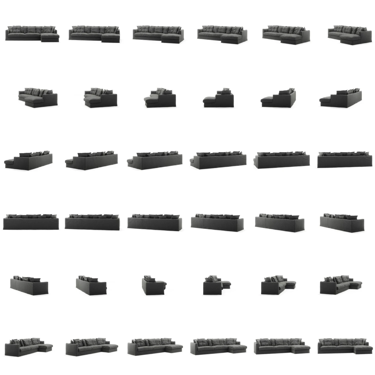 Le Grand Air Divan Right Linen, Carbon Dust 5 Le Grand Air Divan Right Linen, Carbon Dust – Bild 5