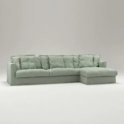 Le Grand Air Divan Right Linen, Green Pear -Gubi || Hay || &Tradition Verkäufe decotique le grand air divan rechts leinen 13