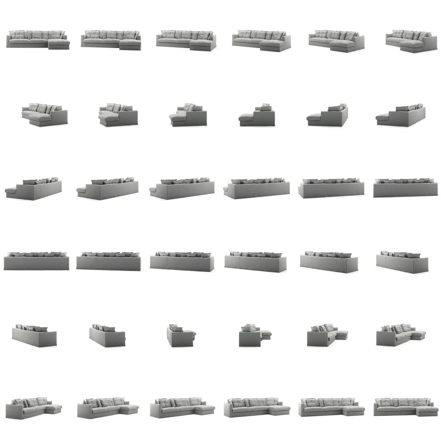 Le Grand Air Divan Right Linen, Foggy Morning 5 Le Grand Air Divan Right Linen, Foggy Morning – Bild 5