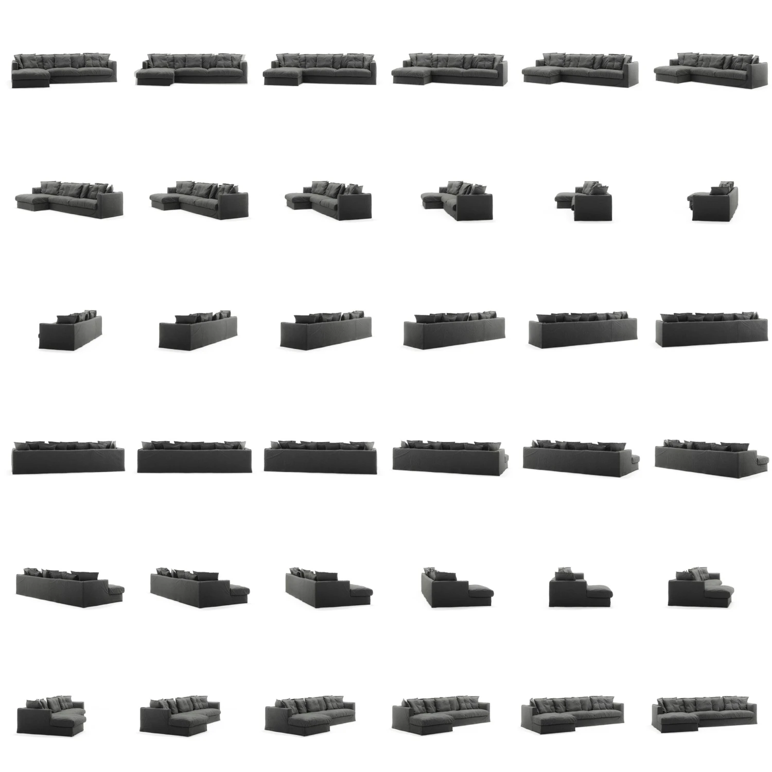 Le Grand Air Divan Left Linen, Carbon Dust 5 Le Grand Air Divan Left Linen, Carbon Dust – Bild 5