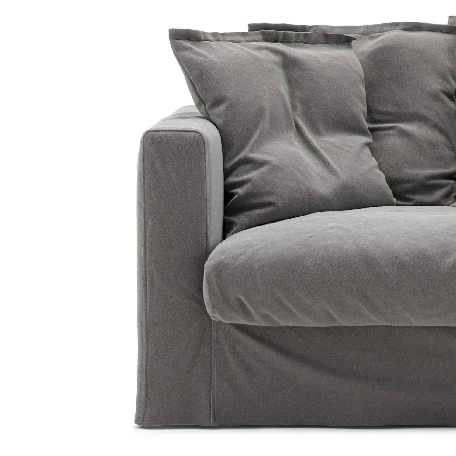 Le Grand Air Loveseat Überzug Baumwolle, Grau 1 Le Grand Air Loveseat Überzug Baumwolle, Grau