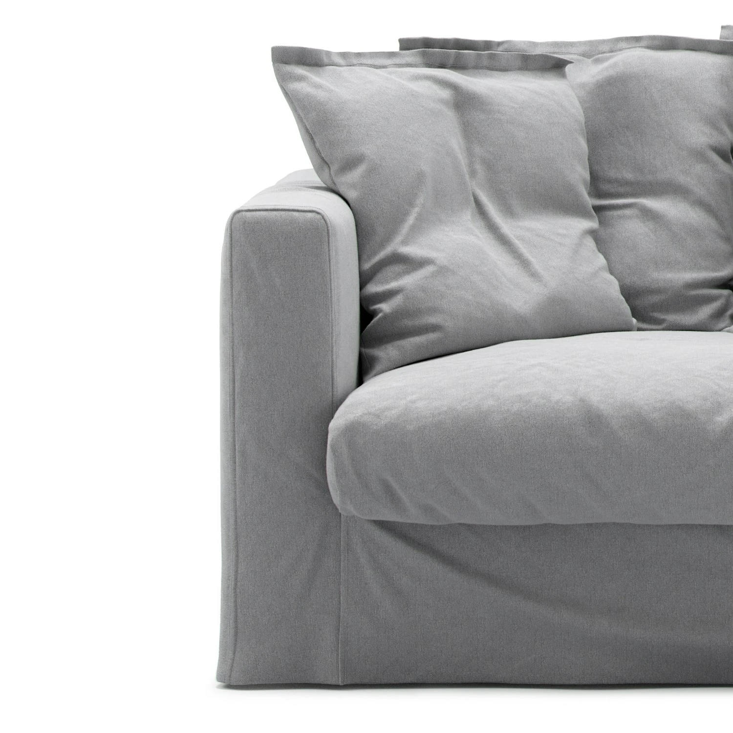 Le Grand Air Loveseat Überzug Baumwolle, Hellgrau 1 Le Grand Air Loveseat Überzug Baumwolle, Hellgrau