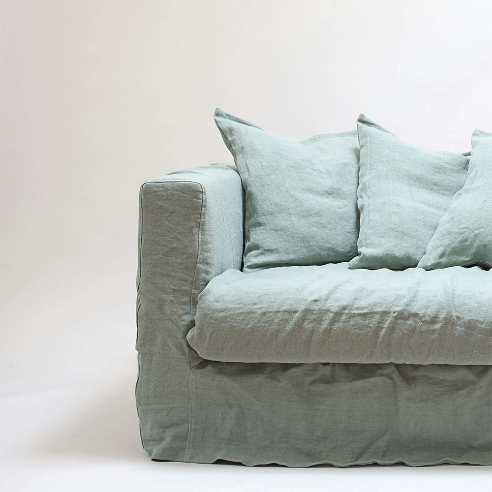 Le Grand Air Loveseat Überzug, Leinen/ Nordic Sky 3 Le Grand Air Loveseat Überzug, Leinen/ Nordic Sky – Bild 3