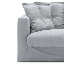Le Grand Air Loveseat Überzug, Leinen/ Nordic Sky
