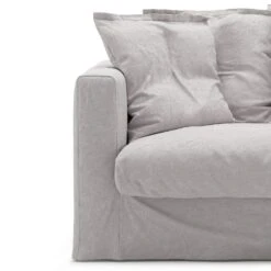 Le Grand Air Loveseat Überzug, Leinen/ Misty Grey
