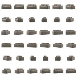 Le Grand Air Sofa 2-Sitzer Leinen, Smokey Granite -Gubi || Hay || &Tradition Verkäufe decotique le grand air sofa 2 sitzer leinen 10