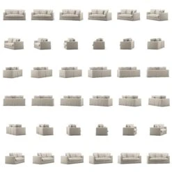 Le Grand Air Sofa 2-Sitzer Leinen, Future Grey 9 Le Grand Air Sofa 2-Sitzer Leinen, Future Grey -Gubi || Hay || &Tradition Verkäufe decotique le grand air sofa 2 sitzer leinen 32