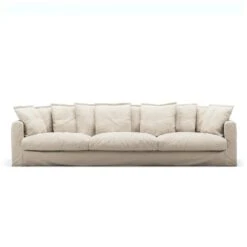 Le Grand Air Sofa 5-Sitzer Baumwolle, Beige