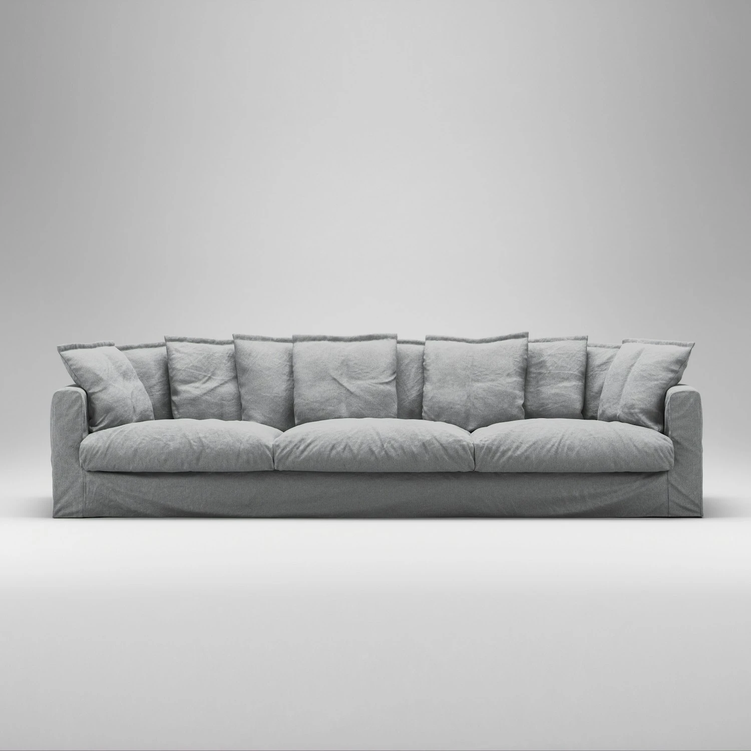Le Grand Air Sofa 5-Sitzer Baumwolle, Hellgrau 2 Le Grand Air Sofa 5-Sitzer Baumwolle, Hellgrau – Bild 2