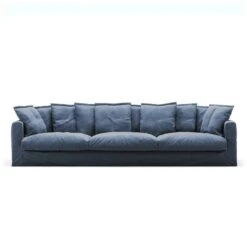 Le Grand Air Sofa 5-Sitzer Baumwolle, Dunkelblau