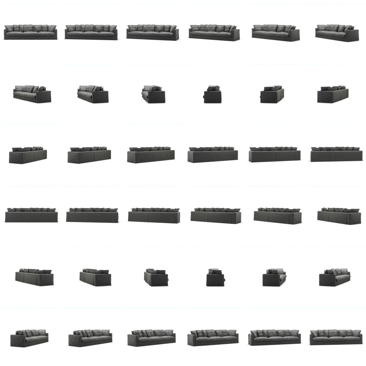 Le Grand Air Sofa 5-Sitzer Leinen, Carbon Dust 5 Le Grand Air Sofa 5-Sitzer Leinen, Carbon Dust – Bild 5