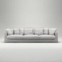 Le Grand Air Sofa 5-Sitzer Leinen, Misty Grey -Gubi || Hay || &Tradition Verkäufe decotique le grand air sofa 5 sitzer leinen 2