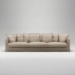 Le Grand Air Sofa 5-Sitzer Leinen, Savage Linen -Gubi || Hay || &Tradition Verkäufe decotique le grand air sofa 5 sitzer leinen 23