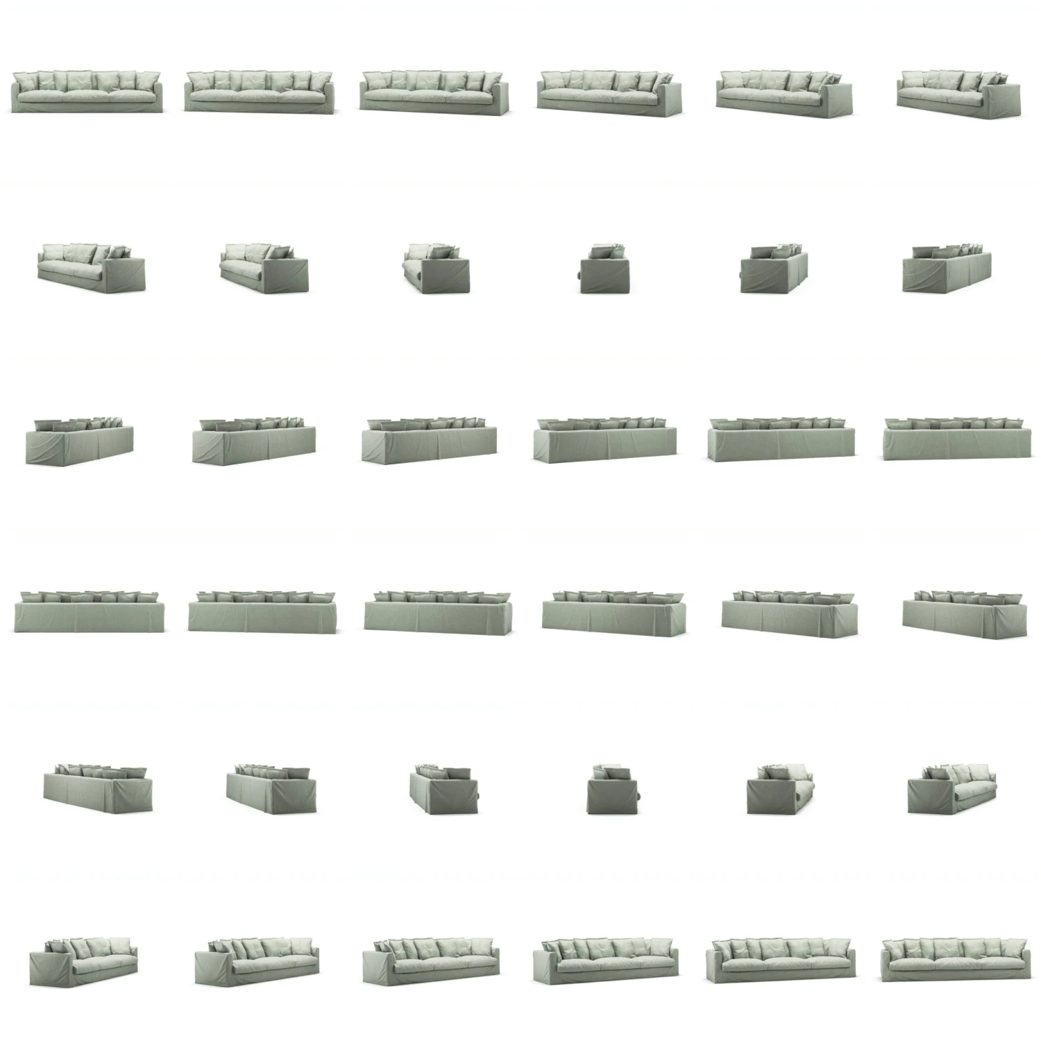 Le Grand Air Sofa 5-Sitzer Leinen, Green Pear 5 Le Grand Air Sofa 5-Sitzer Leinen, Green Pear – Bild 5