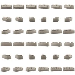 Le Grand Air Sofa 3-Sitzer Leinen, Savage Linen 10 Le Grand Air Sofa 3-Sitzer Leinen, Savage Linen -Gubi || Hay || &Tradition Verkäufe decotique le grand air sofa green pear 10