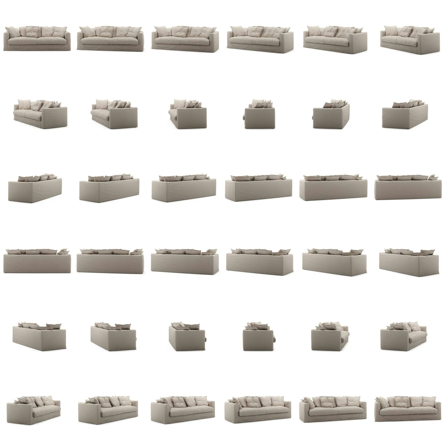 Le Grand Air Sofa 3-Sitzer Leinen, Savage Linen 5 Le Grand Air Sofa 3-Sitzer Leinen, Savage Linen – Bild 5