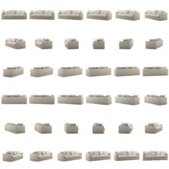 Le Grand Air Sofa 3-Sitzer Leinen, Natural Blonde 11 Le Grand Air Sofa 3-Sitzer Leinen, Natural Blonde -Gubi || Hay || &Tradition Verkäufe decotique le grand air sofa green pear 16