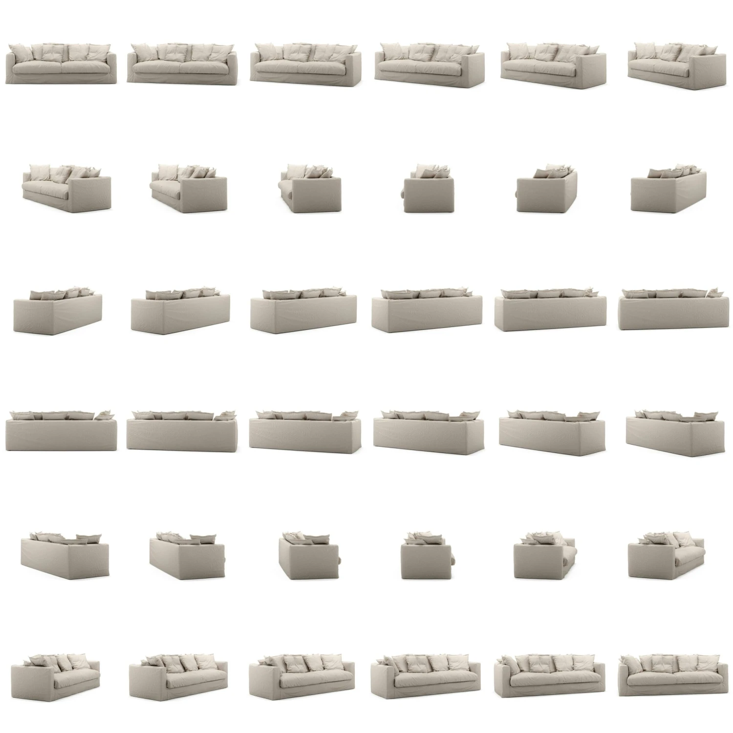 Le Grand Air Sofa 3-Sitzer Leinen, Natural Blonde 6 Le Grand Air Sofa 3-Sitzer Leinen, Natural Blonde – Bild 6