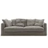 Le Grand Air Sofa 3-Sitzer Leinen, Smokey Granite