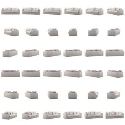 Le Grand Air Sofa 3-Sitzer Leinen Misty Grey 10 Le Grand Air Sofa 3-Sitzer Leinen Misty Grey -Gubi || Hay || &Tradition Verkäufe decotique le grand air sofa green pear 24