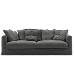Le Grand Air Sofa 3-Sitzer Leinen, Carbon Dust