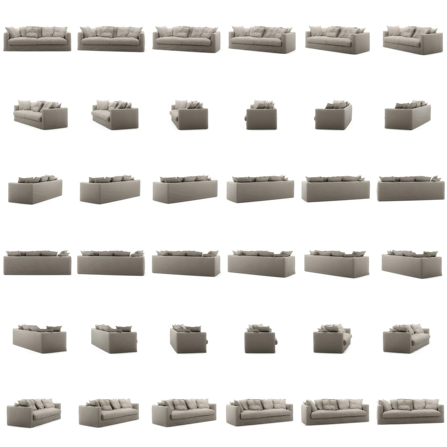 Le Grand Air Sofa 3-Sitzer Leinen, Future Grey 5 Le Grand Air Sofa 3-Sitzer Leinen, Future Grey – Bild 5