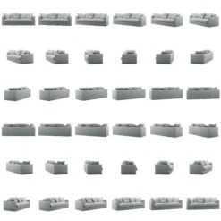 Le Grand Air Sofa 3-Sitzer Leinen, Nordic Sky -Gubi || Hay || &Tradition Verkäufe decotique le grand air sofa green pear 47