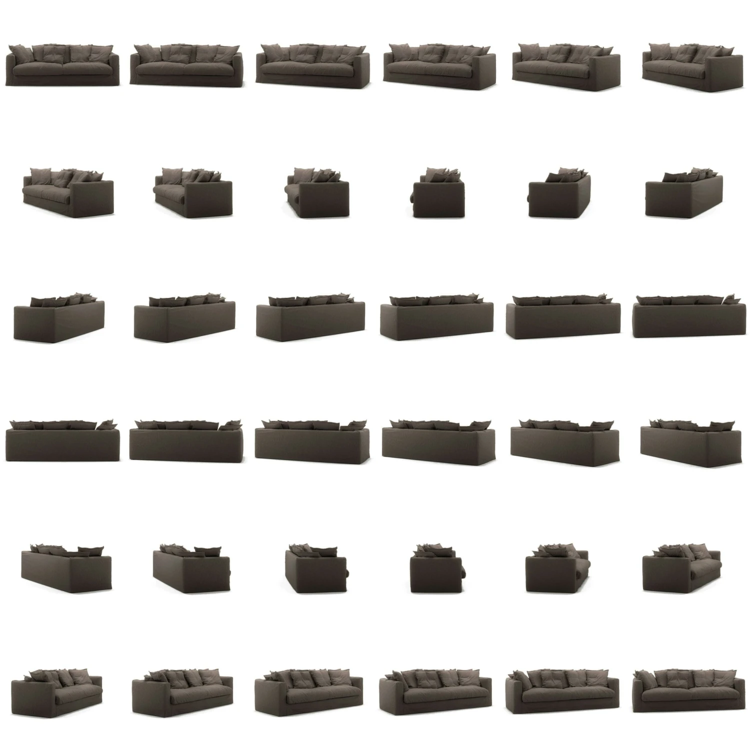 Le Grand Air Sofa 3-Sitzer Leinen, Truffle Brown 5 Le Grand Air Sofa 3-Sitzer Leinen, Truffle Brown – Bild 5