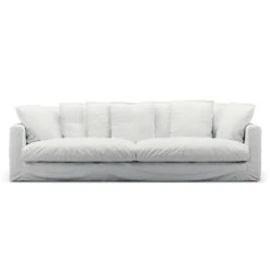 Le Grand Air XL Sofa 4-Sitzer Baumwolle, Weiß