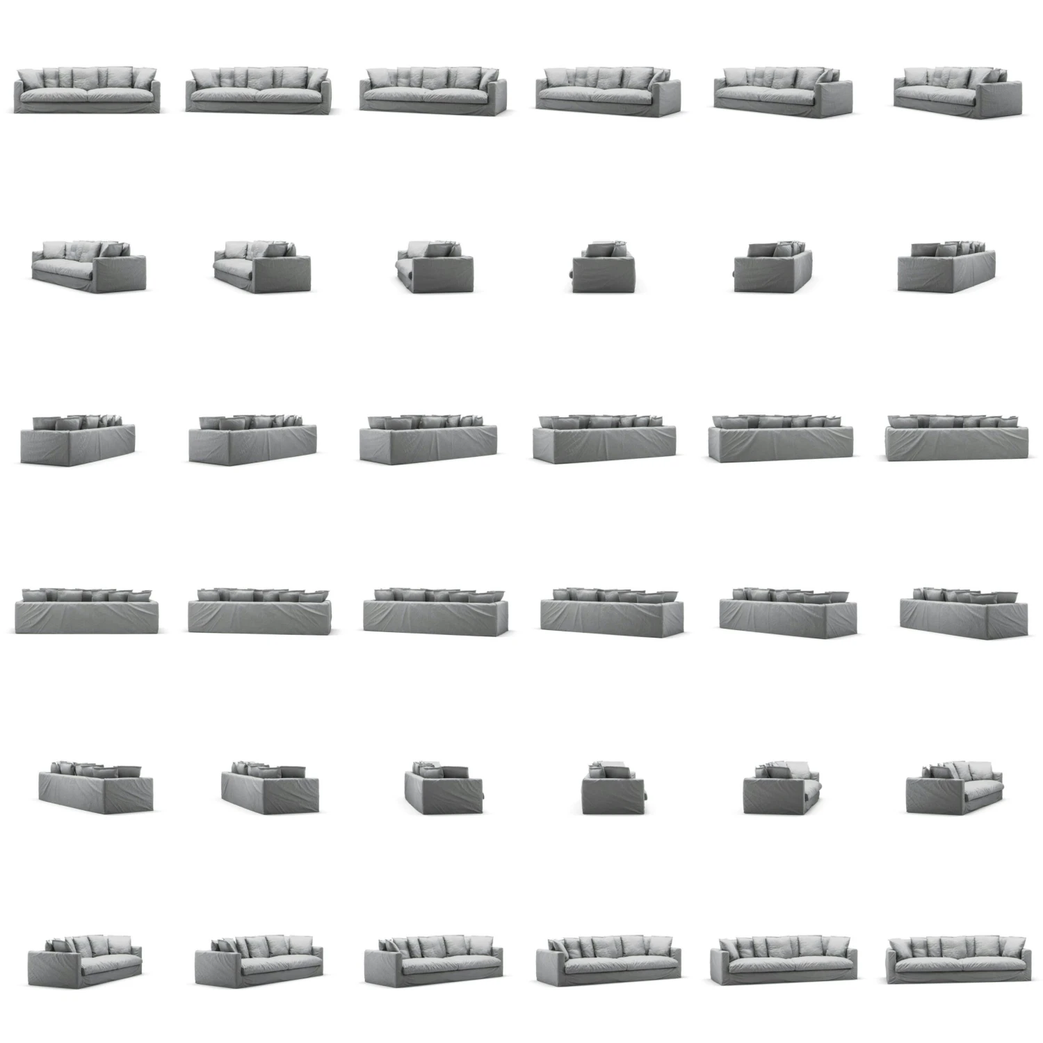 Le Grand Air XL Sofa 4-Sitzer Baumwolle, Light Grey 5 Le Grand Air XL Sofa 4-Sitzer Baumwolle, Light Grey – Bild 5