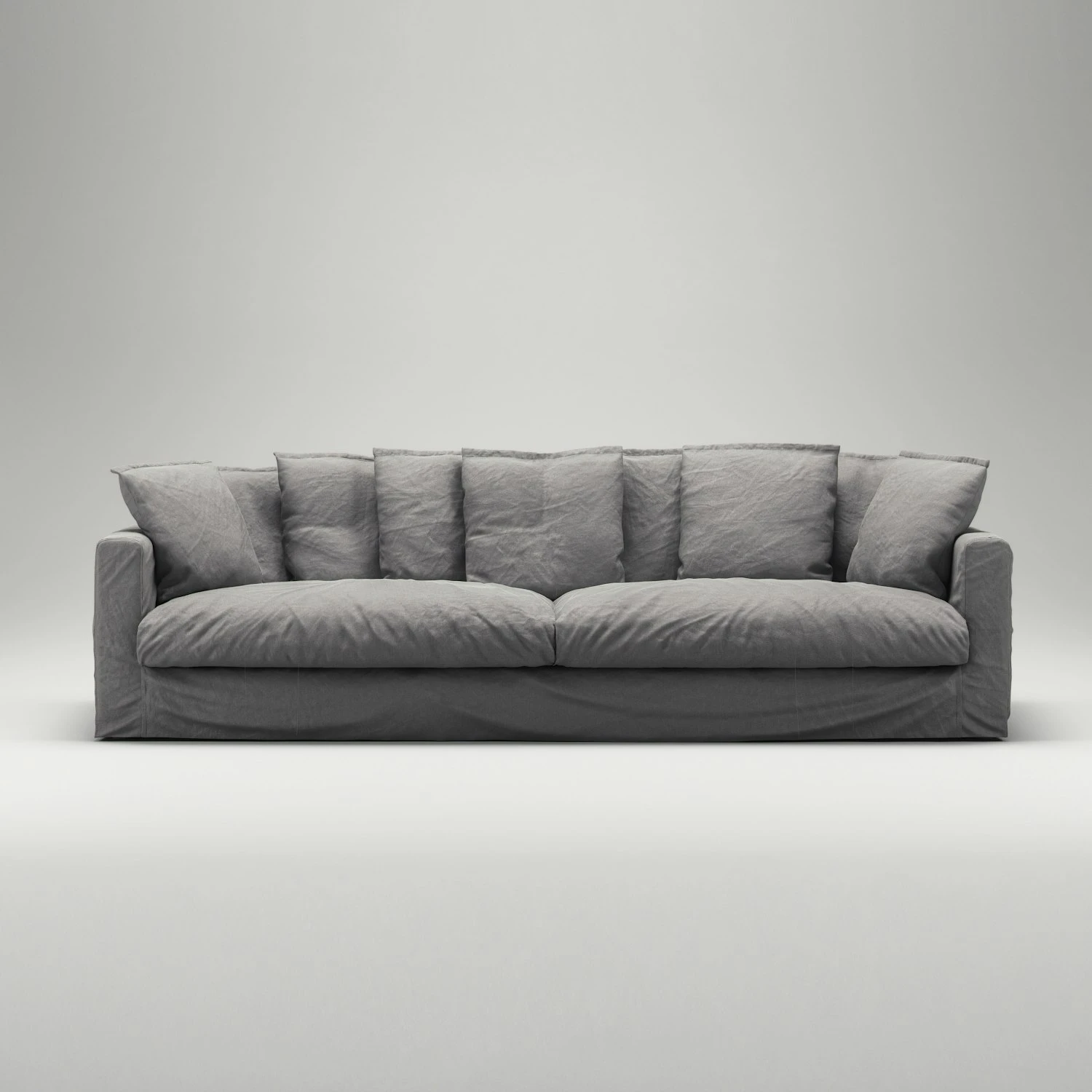 Le Grand Air XL Sofa 4-Sitzer Baumwolle, Grau 2 Le Grand Air XL Sofa 4-Sitzer Baumwolle, Grau – Bild 2