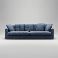 Le Grand Air XL Sofa 4-Sitzer Baumwolle, Dunkelblau -Gubi || Hay || &Tradition Verkäufe decotique le grand air xl sofa 4 sitzer baumwolle 37