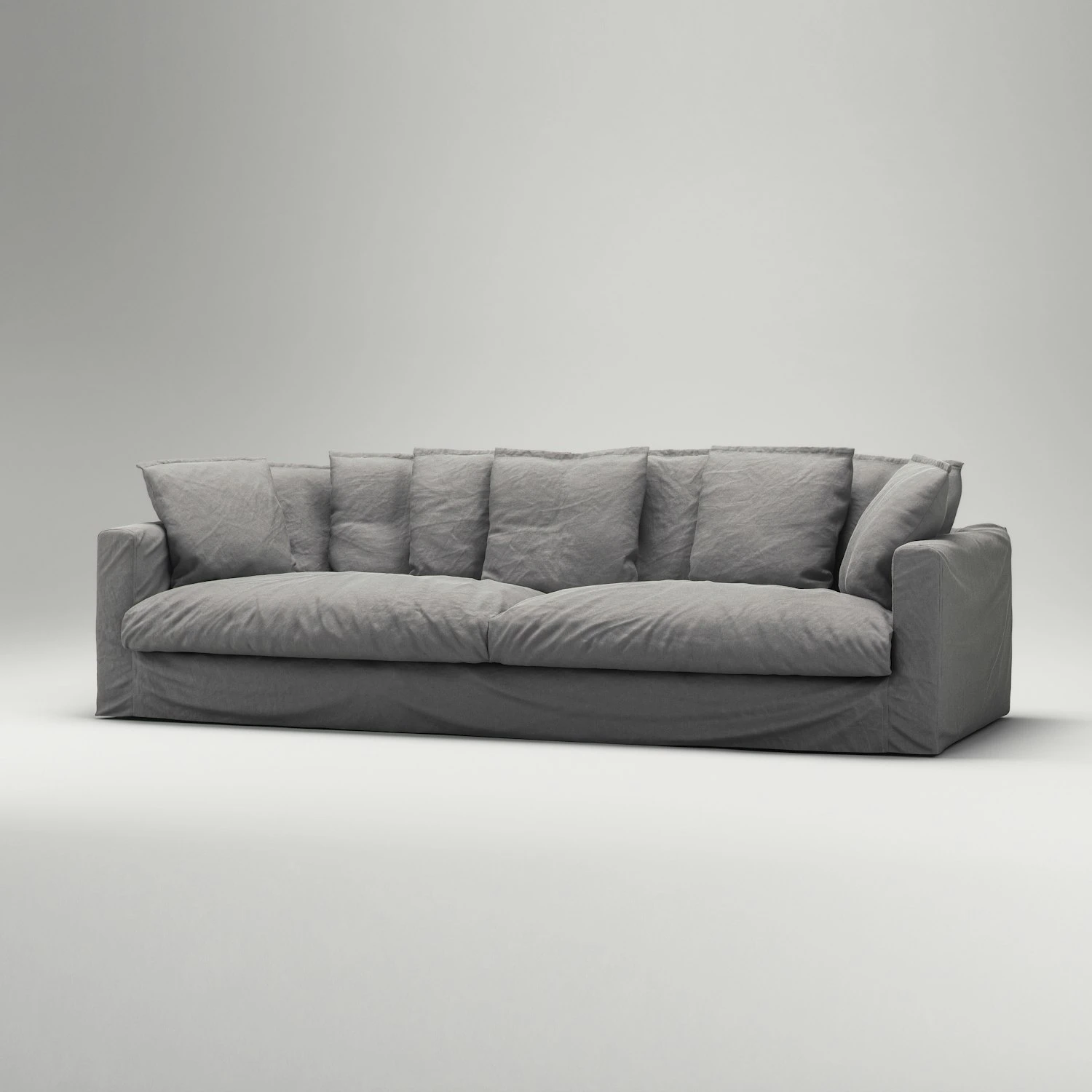 Le Grand Air XL Sofa 4-Sitzer Baumwolle, Grau 3 Le Grand Air XL Sofa 4-Sitzer Baumwolle, Grau – Bild 3