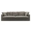 Le Grand Air XL Sofa 4-Sitzer Leinen, Smokey Granite