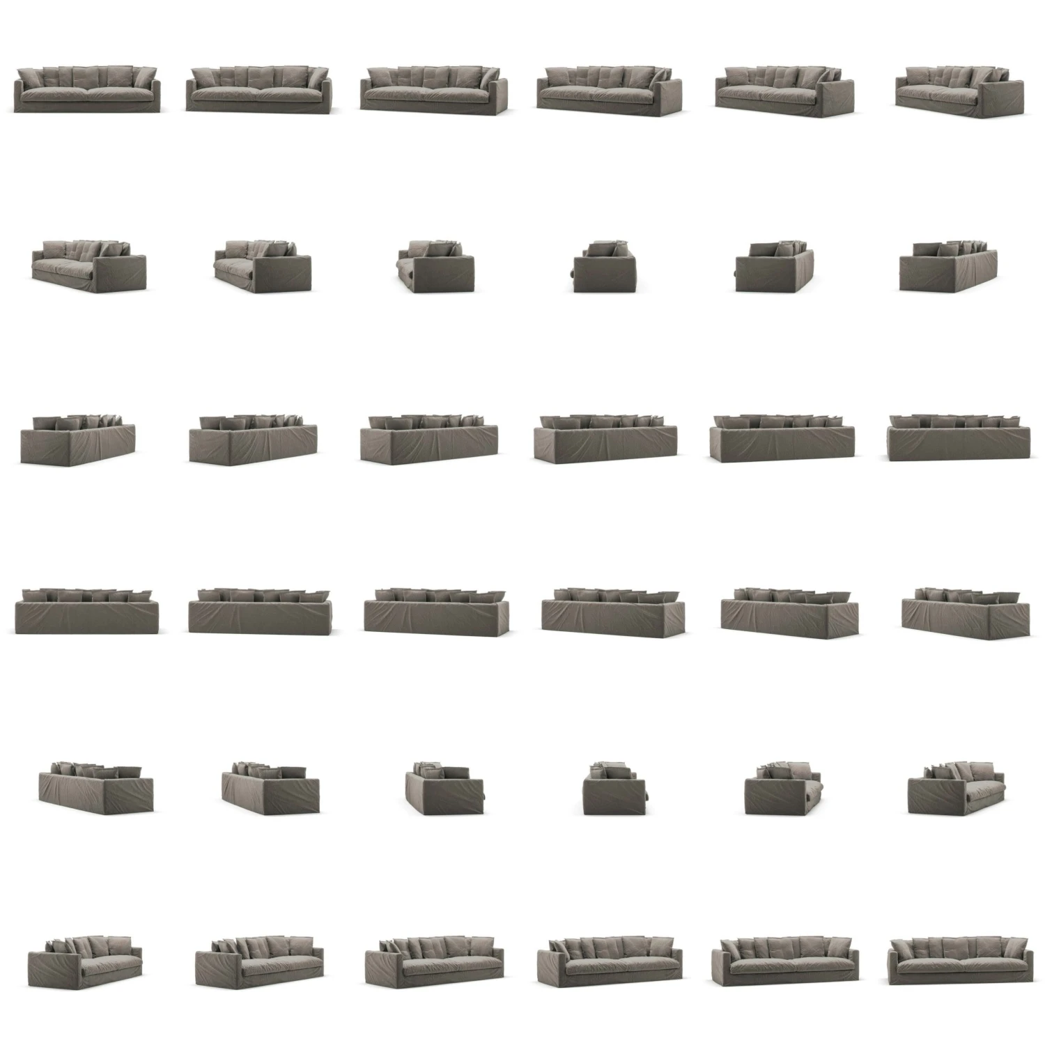 Le Grand Air XL Sofa 4-Sitzer Leinen, Smokey Granite 5 Le Grand Air XL Sofa 4-Sitzer Leinen, Smokey Granite – Bild 5