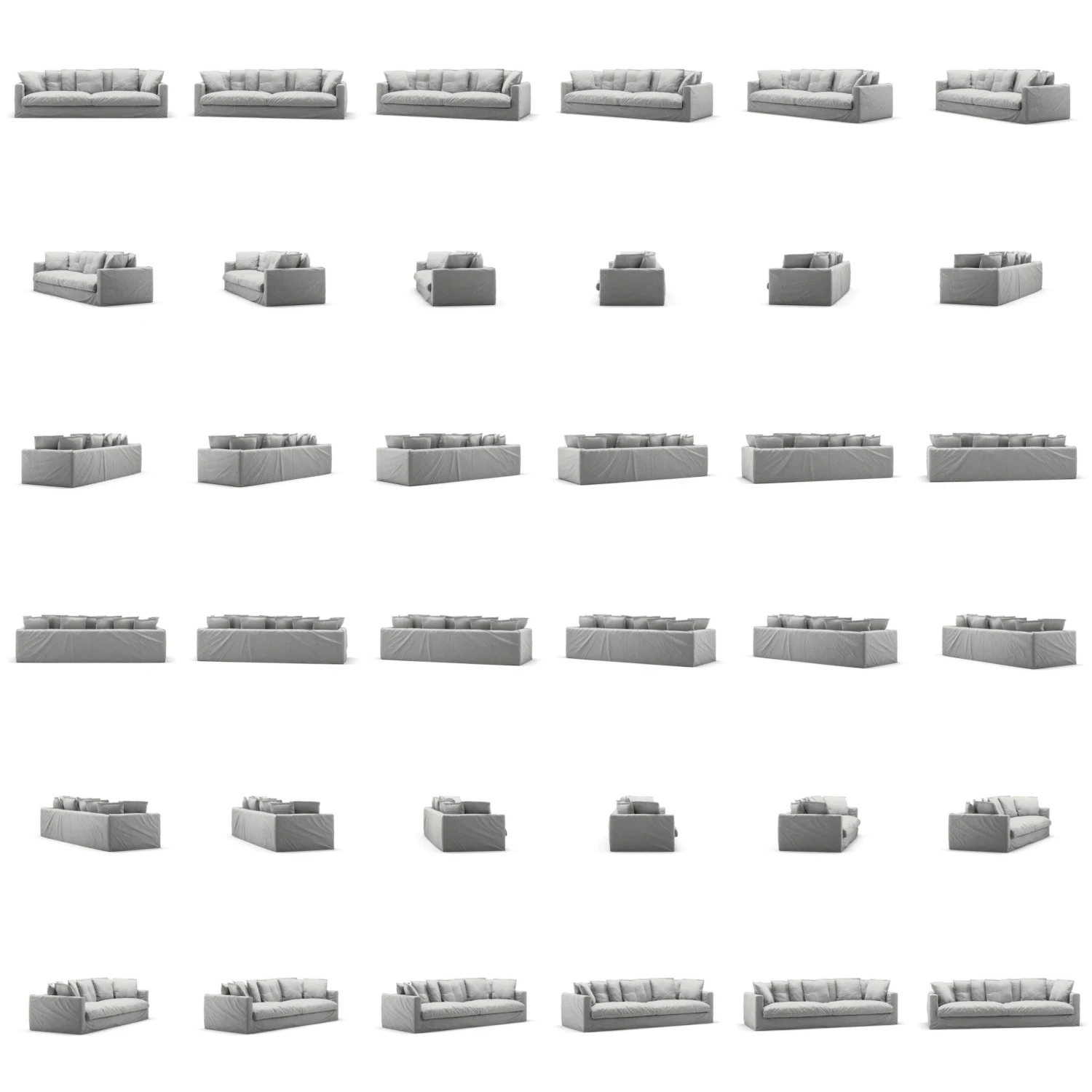 Le Grand Air XL Sofa 4-Sitzer Leinen, Foggy Morning 6 Le Grand Air XL Sofa 4-Sitzer Leinen, Foggy Morning – Bild 6