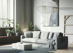 Le Grand Air XL Sofa 4-Sitzer Leinen, Foggy Morning 9 Le Grand Air XL Sofa 4-Sitzer Leinen, Foggy Morning -Gubi || Hay || &Tradition Verkäufe decotique le grand air xl sofa 4 sitzer leinen 22