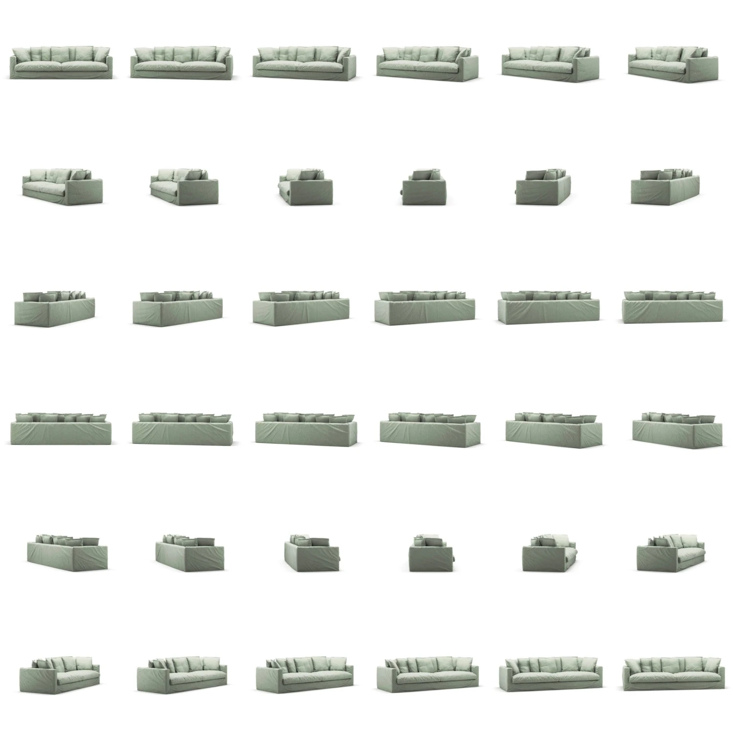 Le Grand Air XL Sofa 4-Sitzer Leinen, Green Pear 5 Le Grand Air XL Sofa 4-Sitzer Leinen, Green Pear – Bild 5