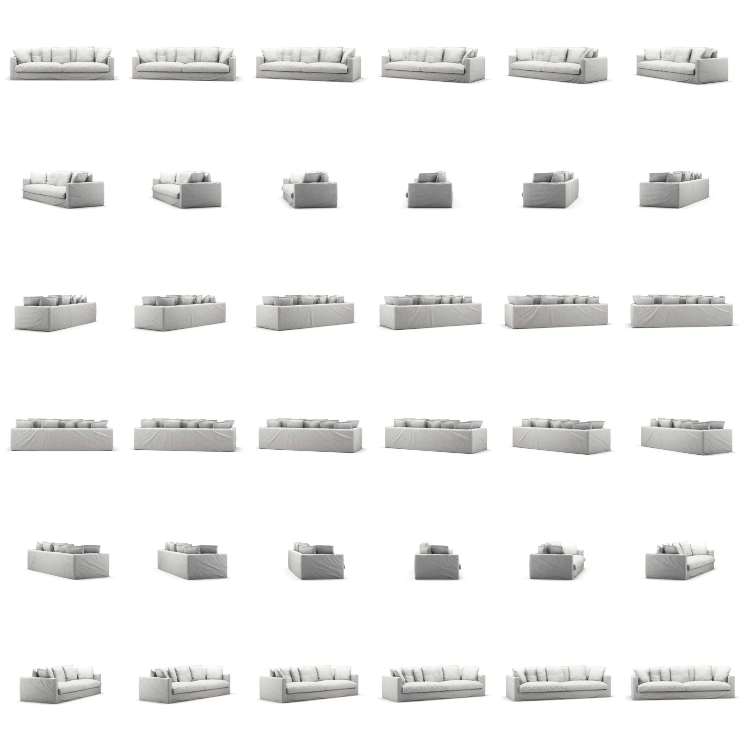 Le Grand Air XL Sofa 4-Sitzer Leinen, Misty Grey 5 Le Grand Air XL Sofa 4-Sitzer Leinen, Misty Grey – Bild 5